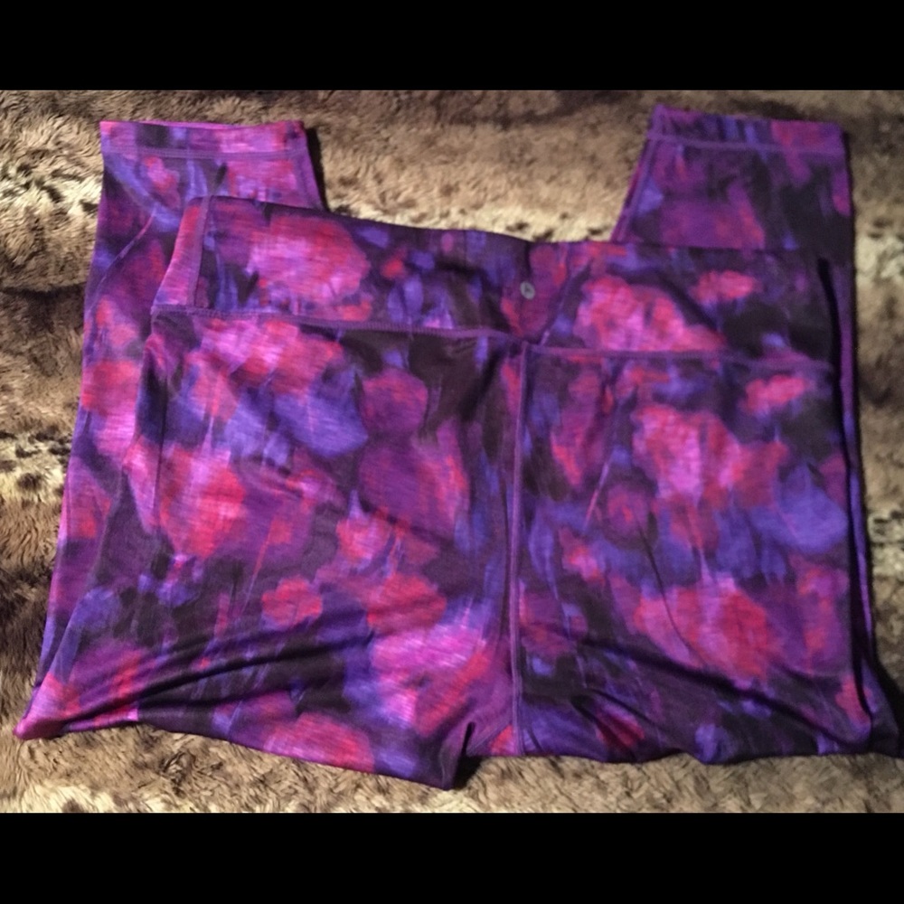 Active Life Exercise Bottoms XXL Purple & Hot Pink